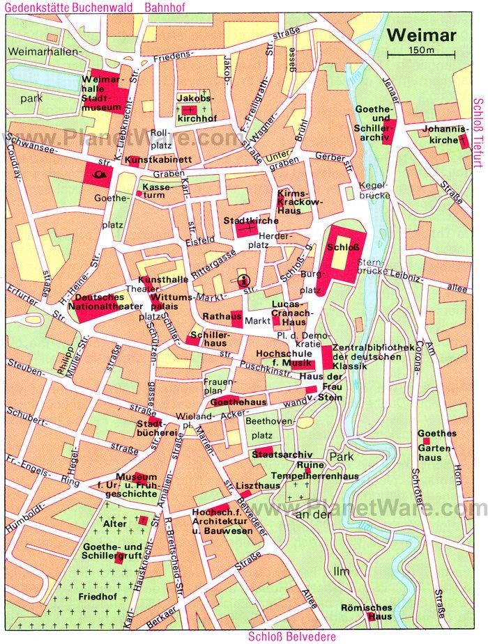 Touristenattraktionen in Weimar
