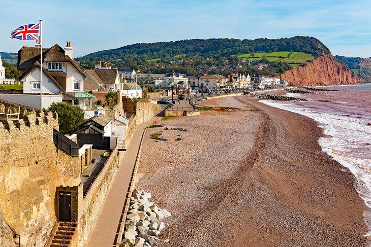 Strände in Exmouth, Devon