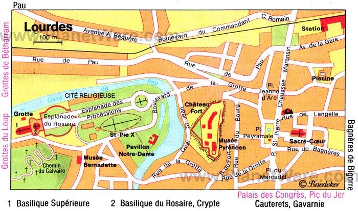 Mapa de Lourdes