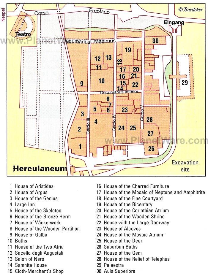 Besuch in Herculaneum: Attraktionen